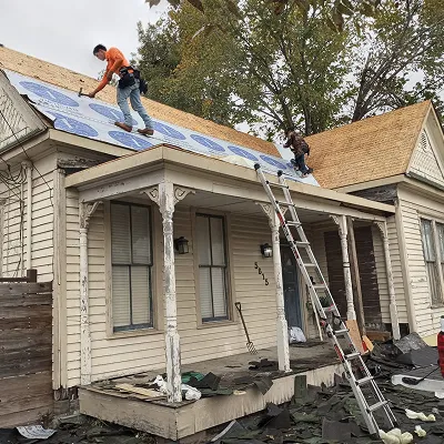 Roof repair project completed by Gabriels Roofing in Houston TX