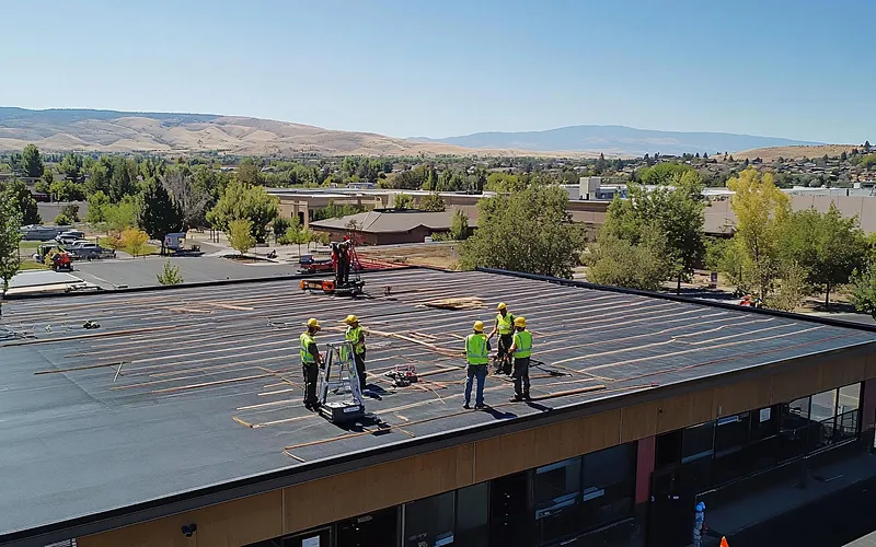 Commercial roofing services in Houston TX by Gabriels Roofing